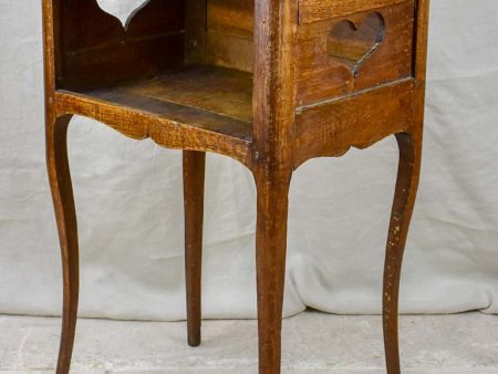 Antique French Louis XV oak bedside table Online Hot Sale