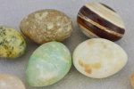 Collection of nine vintage alabaster eggs Hot on Sale