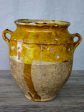 Antique French confit pot with orange glaze 9 ½  Online Hot Sale