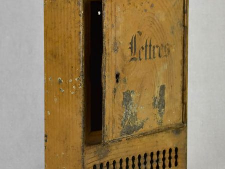 Charming antique French letter box 13¾  Discount