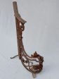 Rare 18th century French balustrade - wrought iron with red patina Online now