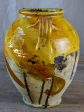 Antique French confit pot with orange glaze 11  Online Sale