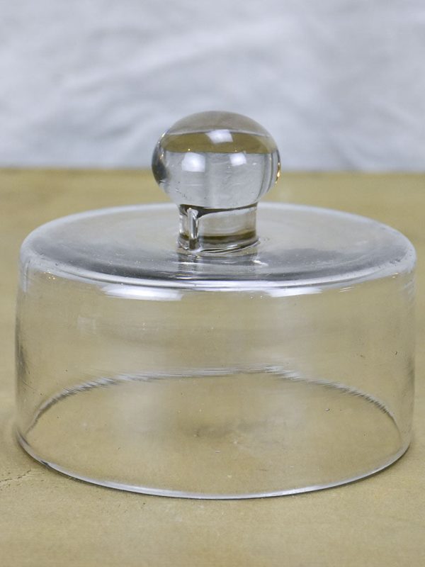 Antique French butter dome - hand blown glass Cheap