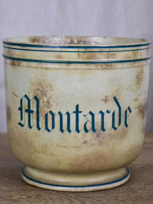 Antique French mustard pot 6¾  For Discount