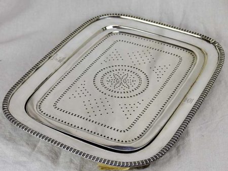 Early 19th Century Old Sheffield silver mazarine drainer tray For Discount