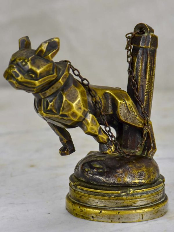 Early 20th Century bronze car mascot - bulldog Cheap