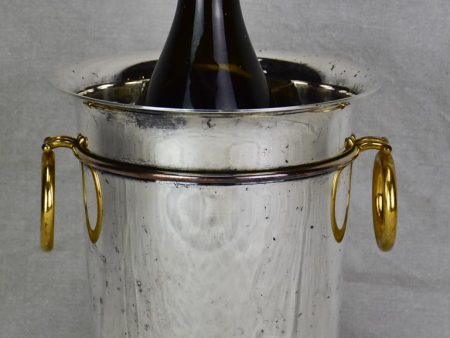 Antique French ice bucket with gold handles Supply