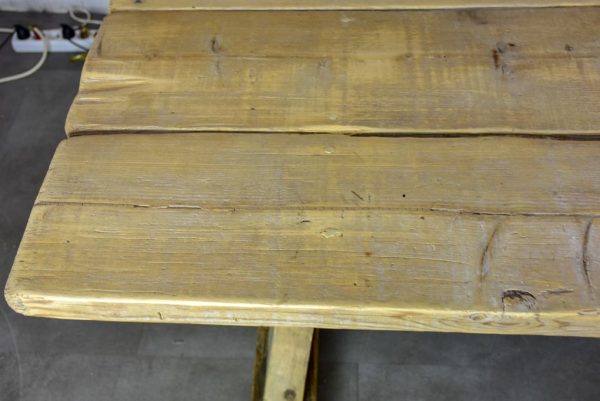 Very large French dining table made from salvaged timber 118½  x  38¼  Hot on Sale