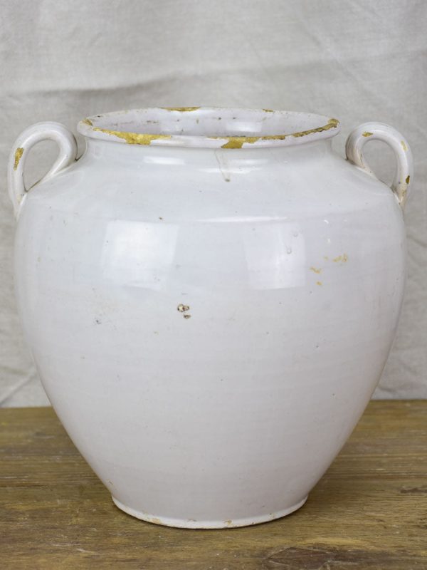 Antique French pot - white 8¾  Online Hot Sale