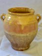 Antique French confit pot with blush apricot glaze  8¼  Fashion