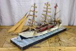 Antique French model boat,  Vigilante  - ex voto For Cheap