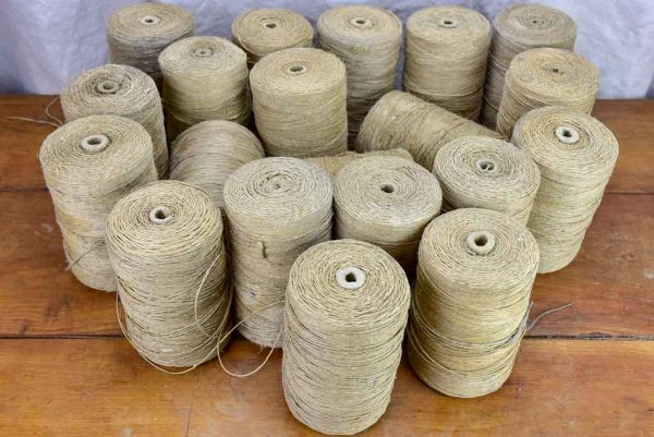 Collection of twenty large antique French twine spools For Discount