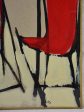 Chiliennes red and beige - Caroline Beauzon 15  x 10¾  Online Hot Sale