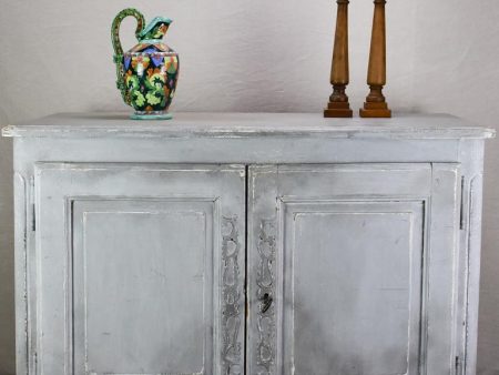 19th Century Louis XV buffet with blue   gray patina Cheap