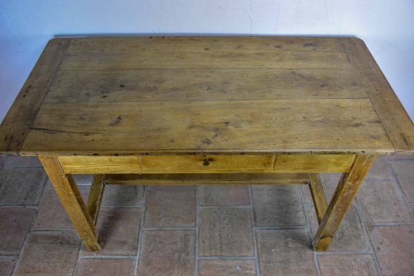 Antique French farm table with drawer Online