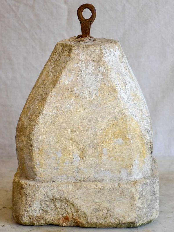 Antique French stone counterweight - square pyramid Hot on Sale