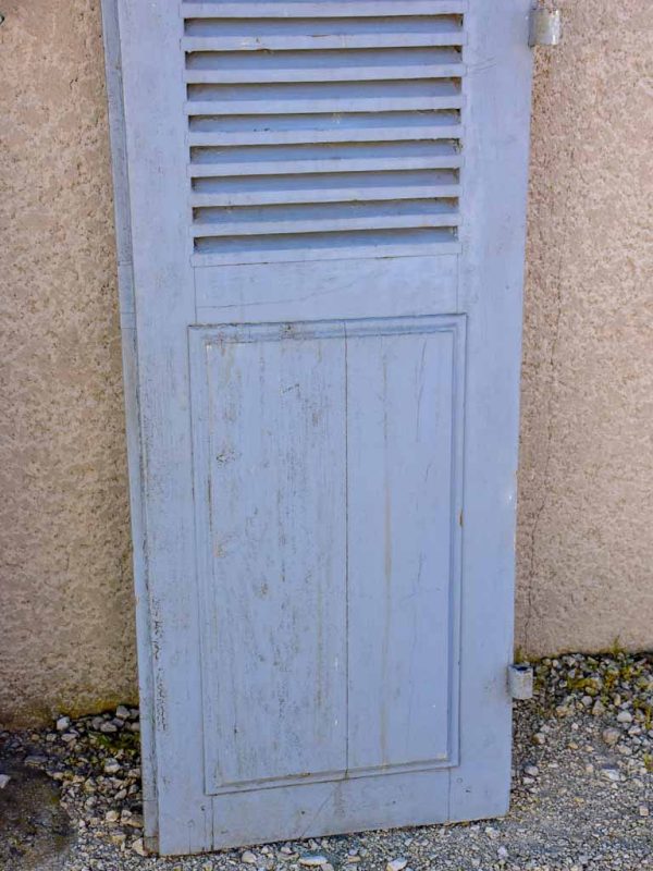 Pair of early 19th Century French blue shutters 85½  x 20¾  For Sale