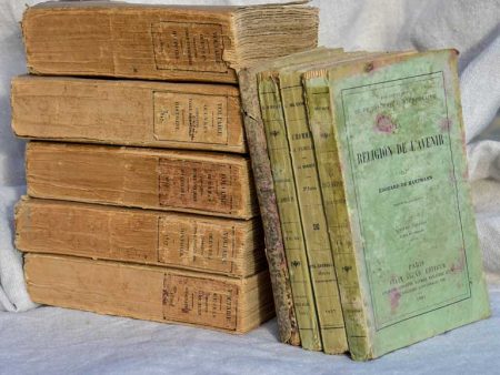 Collection of nine antique French books Online Sale