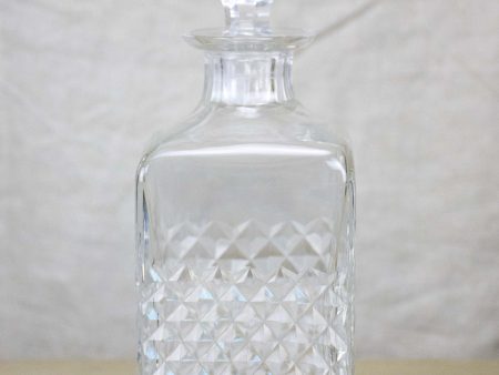 Antique French crystal whisky decanter Online now