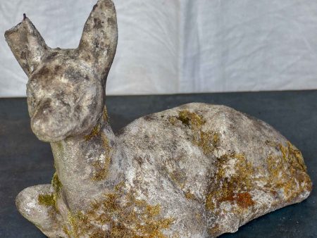 Mid-century garden sculpture of a baby deer Fashion