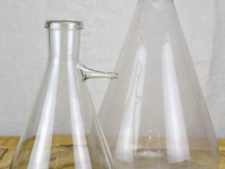 Two large vintage glass flasks from a laboratory Sale