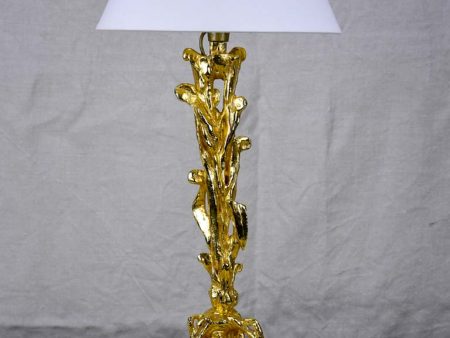 1990 s gilded bronze lamp attributed to Pierre Casanove Fashion