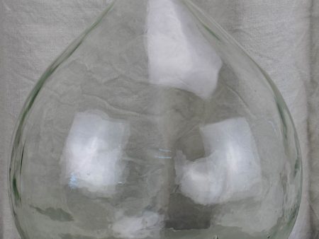 Large antique French demijohn bottle - clear Sale