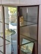 Vintage industrial glass book case   shelving vitrine Hot on Sale