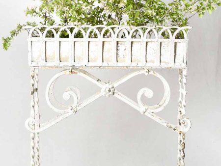 Early 20th-century French iron and zinc pot plant stand For Sale