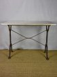 Late 19th Century French rectangular marble bistro table 39½  x 24  on Sale