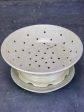 Antique French fruit strainer with catchment plate underneath Fashion