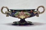 Rare nineteenth-century Palissy Barbontine bowl 11¾  - Achille Barbizet Online now