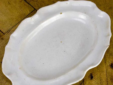 Large ironstone oval platter - late 19th Century 17  x 12¼  Cheap