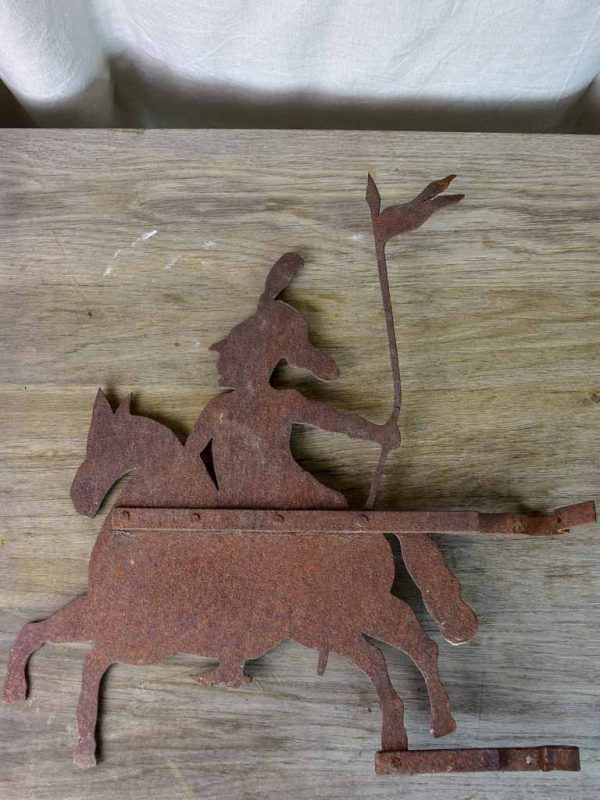 Antique French weathervane - knight   chevalier Hot on Sale