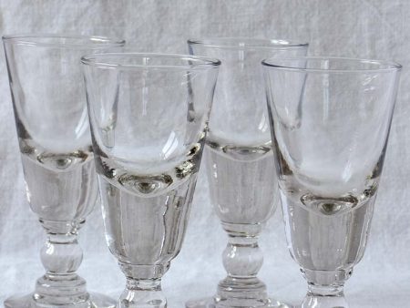 Four late 19th Century French absinthe glasses Sale