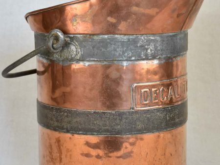 19th Century French copper wine measuring pitcher - Decalitre 13½  Fashion