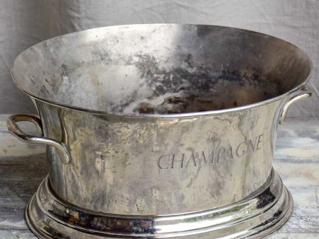 Antique French champagne bucket - oval For Discount