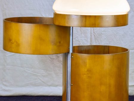 Mid-century Italian pivoting lamp   bar - round with light Online Hot Sale