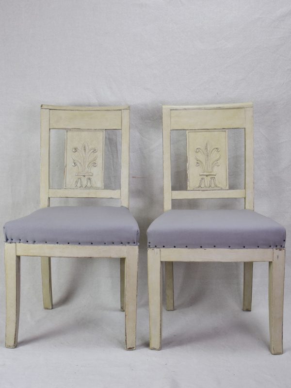 Set of eight early nineteenth-century French dining chairs For Cheap