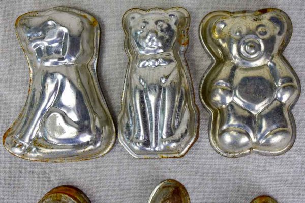 Collection of mid century chocolate molds - various shapes and animals Online Hot Sale