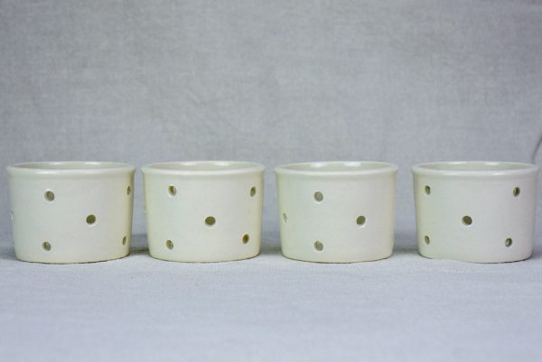 Collection of four white cheese molds #1 Hot on Sale