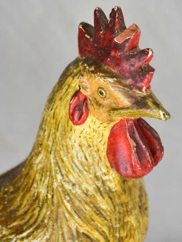 Early 20th-century French rooster - terracotta 13½  Cheap