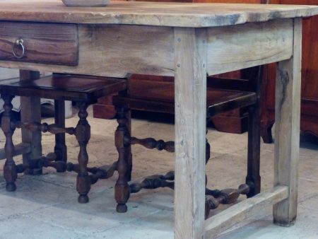 18th century olive wood table de ferme For Sale