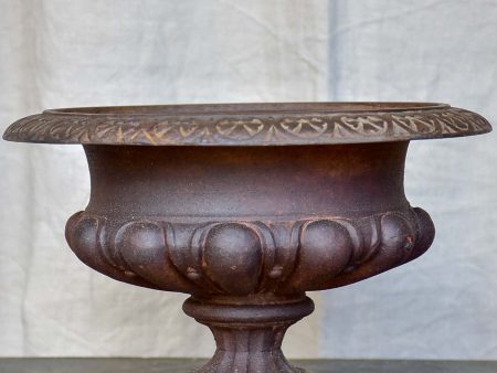 Small antique French cast iron planter Fashion