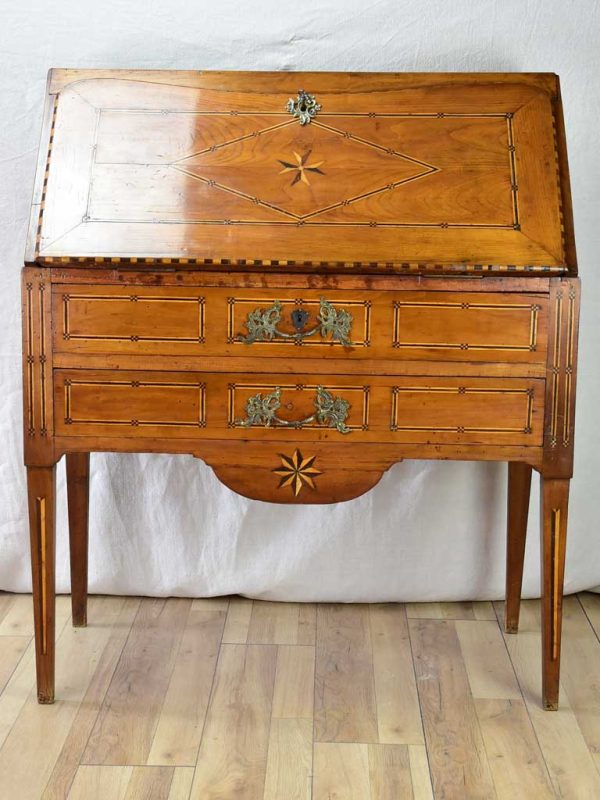 Superb 18th Century French marquetry secretaire desk 37½  Online