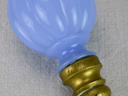 Napoleon III balustrade ball - blue opaline glass Discount