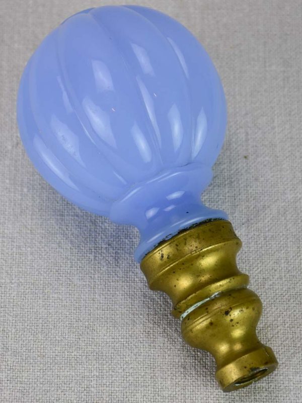 Napoleon III balustrade ball - blue opaline glass Discount