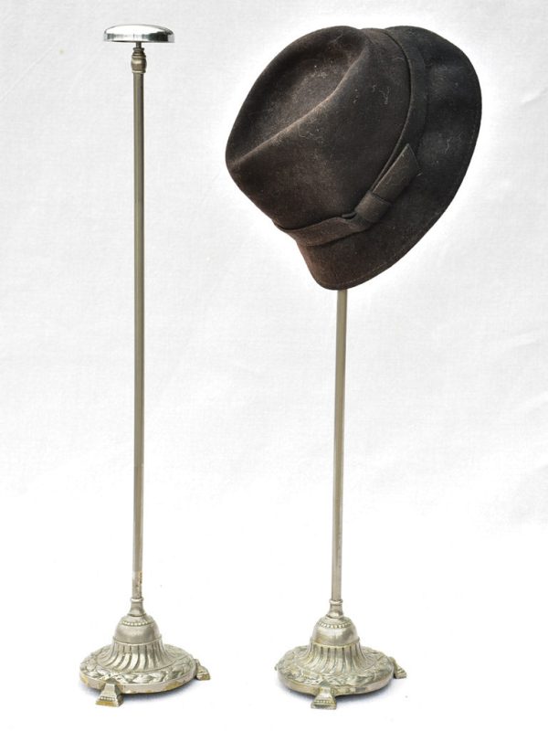 Pair of antique French metal hat stands 24½  Sale