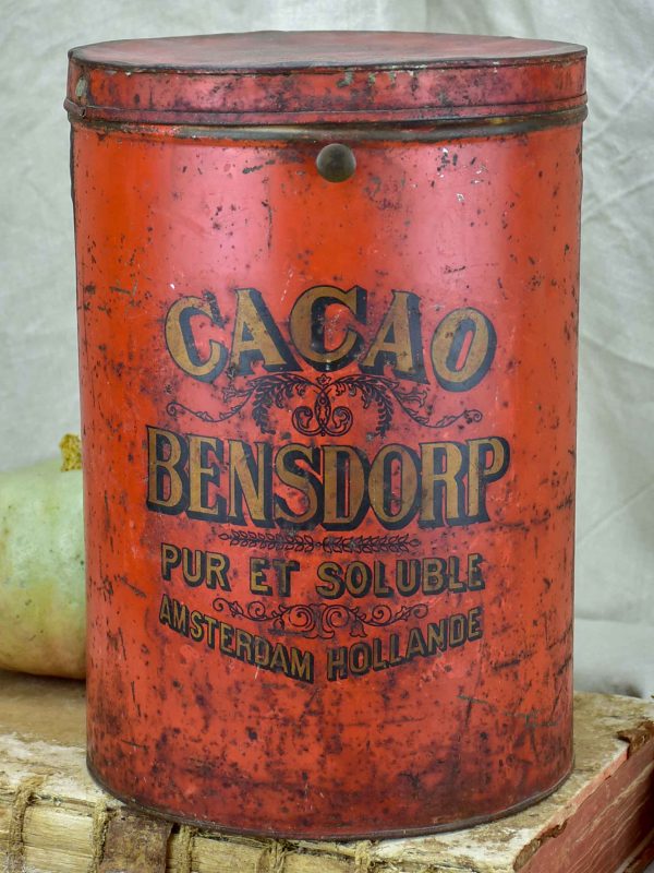 Large Cacao Bensdorp tin Sale