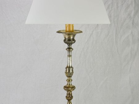 19th Century French candlestick lamp - large 32  Online